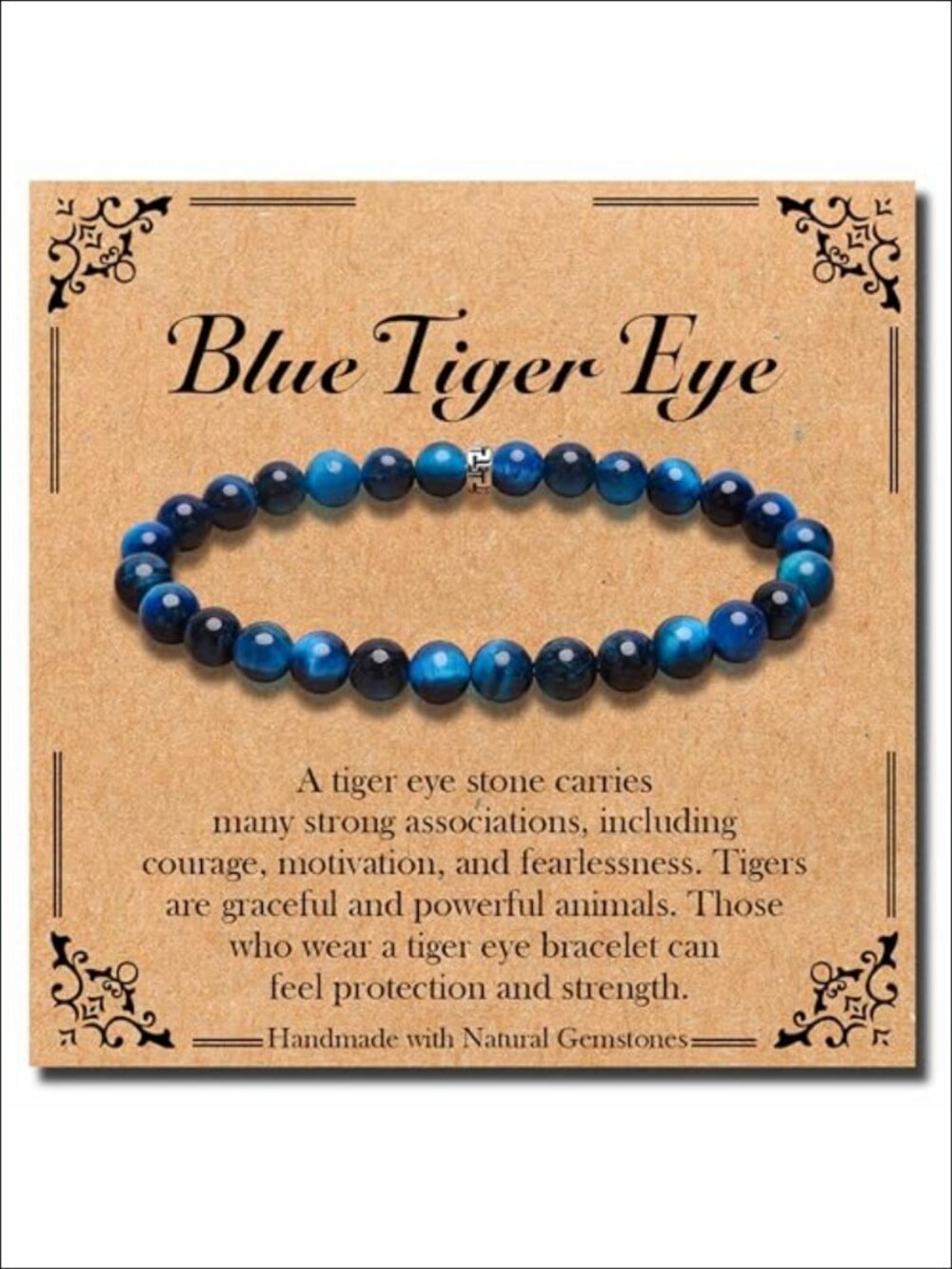Natural Stretch Healing Gemstone Bracelet 6mm Semi Precious Stone Stress Relief